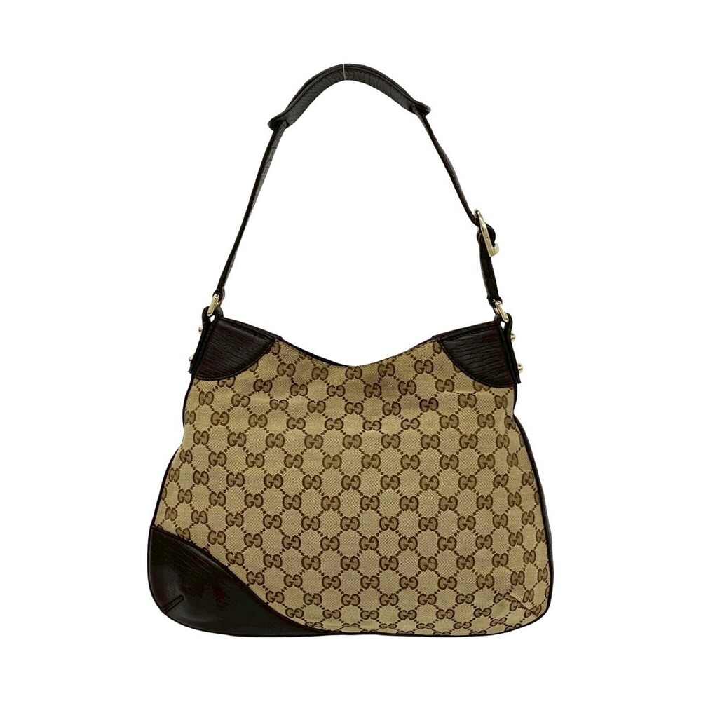 GUCCI Brown Leather Horsebit Shoulder Bag - Picture 3 of 10